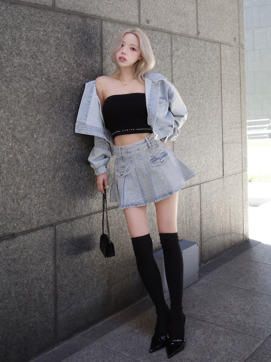 モデル：155cm（着用サイズ：S　着用カラー：I-BLU）