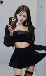 モデル：165cm（着用サイズ：FREE　着用カラー：BLK）