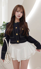 モデル：163cm（着用サイズ：S　着用カラー：IND）