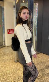 モデル：163cm（着用サイズ：FREE　着用カラー：GRY）