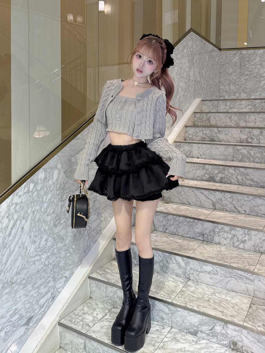 モデル：158cm（着用サイズ：FREE　着用カラー：GRY）