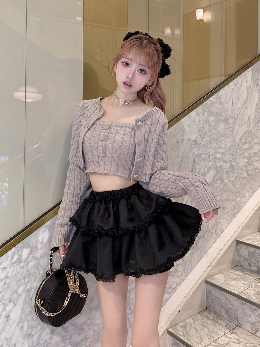 モデル：158cm（着用サイズ：FREE　着用カラー：GRY）