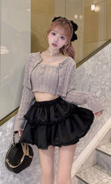 モデル：158cm（着用サイズ：FREE　着用カラー：GRY）