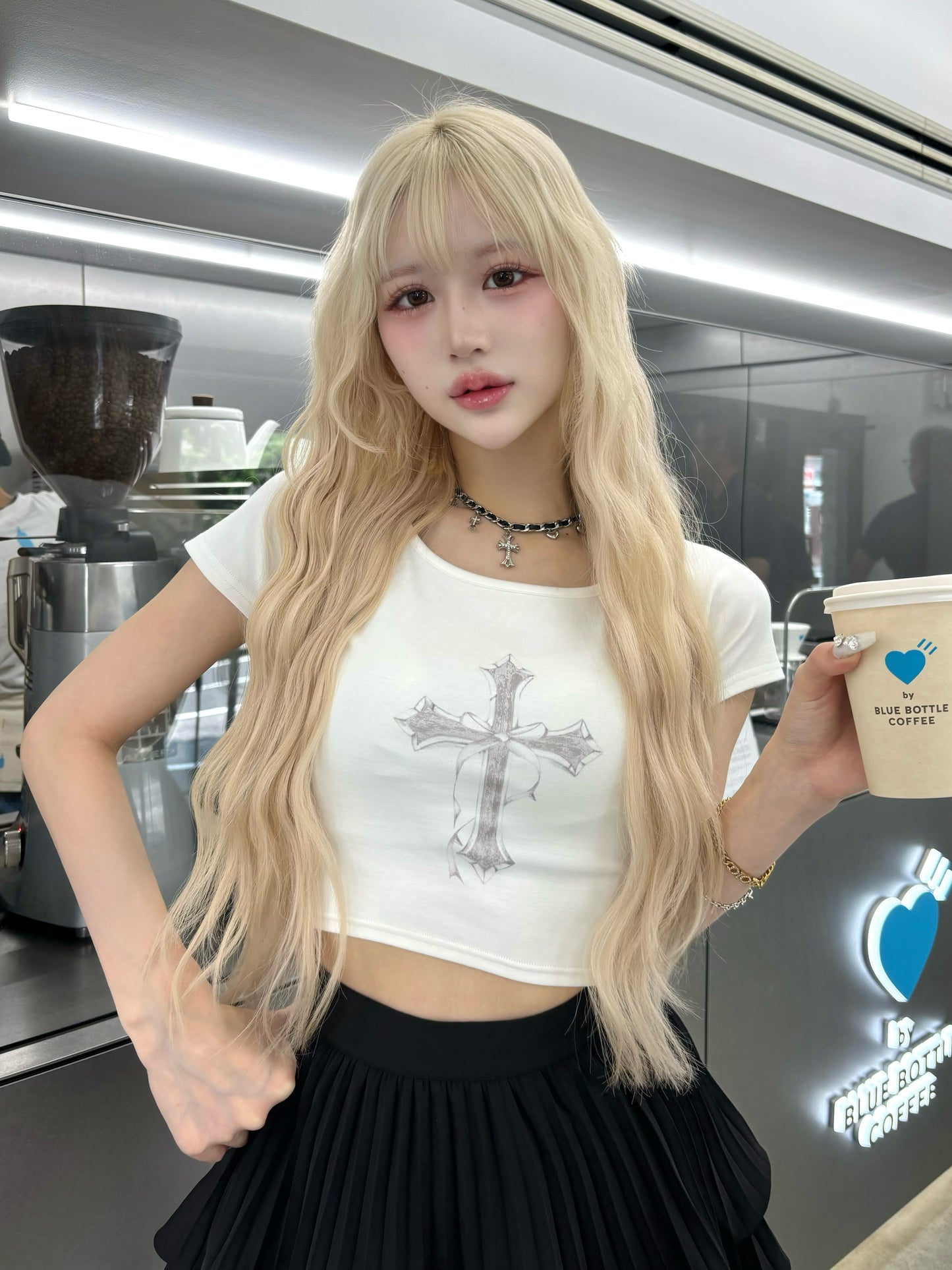 Darich ダーリッチ　クロスフェードコンパクトTシャツ　BLK クロスフェードコンパクトTシャツ – Darich (ダーリッチ)
