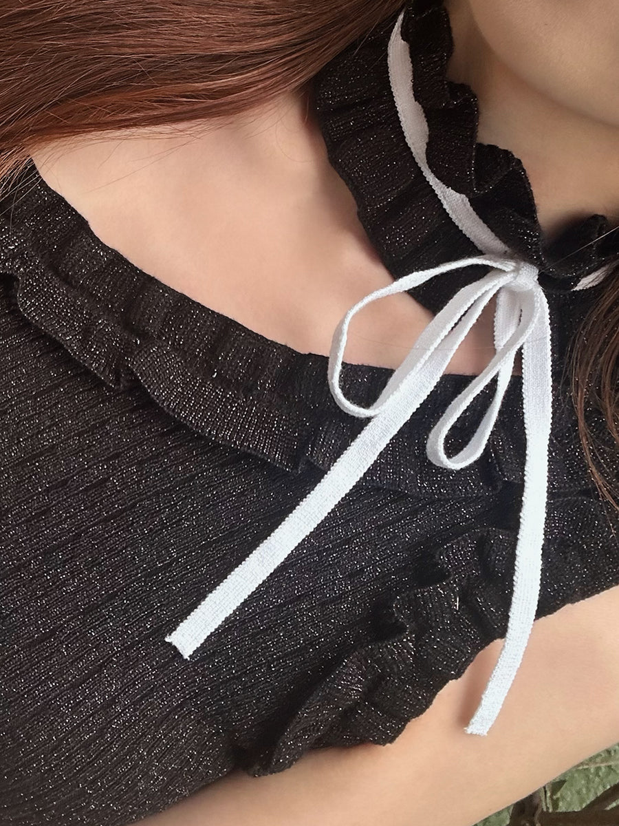 モデル：161cm（着用サイズ：FREE　着用カラー：BLK）