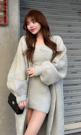 モデル：158cm（着用サイズ：FREE　着用カラー：GRY）