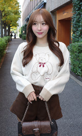 モデル：156cm（着用サイズ：FREE　着用カラー：IVO）