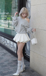 ホルターレースワンショルスウェットトップス – Darich
