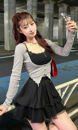 モデル：159cm（着用サイズ：FREE　着用カラー：GRY）
