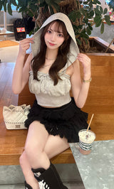 モデル：165cm（着用サイズ：FREE　着用カラー：GRY）