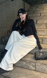 モデル：158cm（着用サイズ：FREE　着用カラー：WHT）