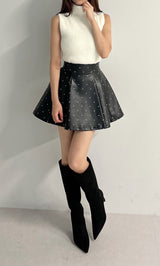 モデル：158cm（着用サイズ：S　着用カラー：BLK）