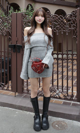 モデル：163cm（着用サイズ：FREE　着用カラー：GRY）