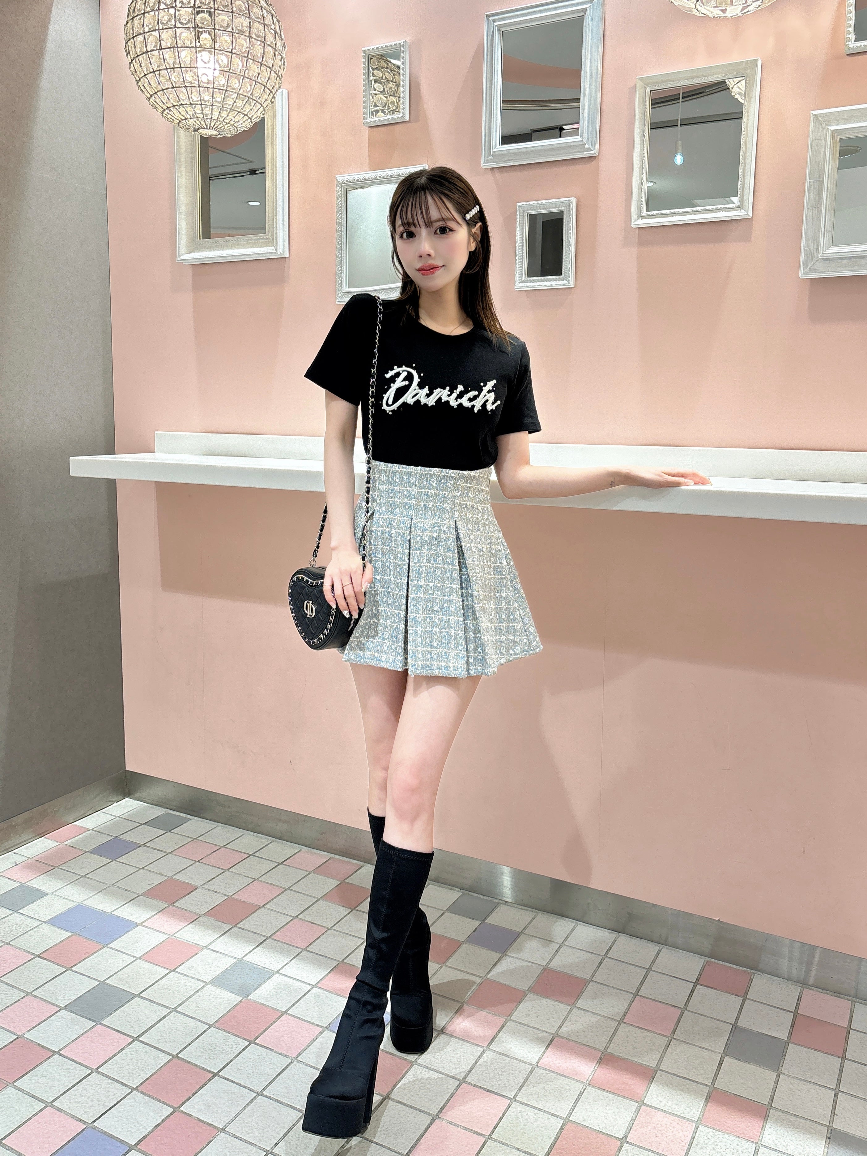 Darich ファンシーツイードフレアミニスカート Coordinate – Darich  