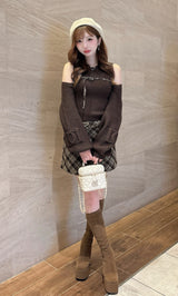 モデル：160cm（着用サイズ：FREE　着用カラー：BRN）