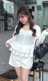 モデル：151cm（着用サイズ：FREE　着用カラー：WHT）