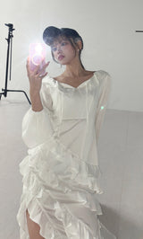モデル：163cm（着用サイズ：FREE　着用カラー：WHT）