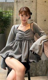 モデル：161cm（着用サイズ：FREE　着用カラー：GRY）