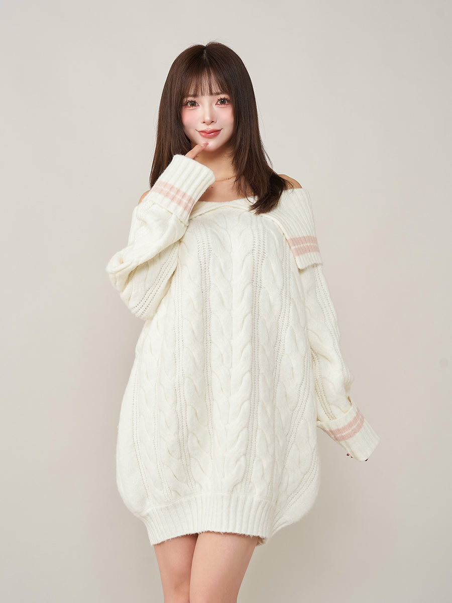 モデル：158cm（着用サイズ：FREE　着用カラー：WHT）