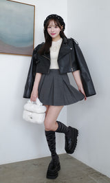 モデル：156cm（着用サイズ：S　着用カラー：GRY）