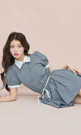 モデル：164cm（着用サイズ：FREE　着用カラー：BLK）