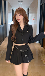モデル：158cm（着用サイズ：S　着用カラー：BLK）