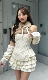 モデル：156cm（着用サイズ：FREE　着用カラー：WHT）