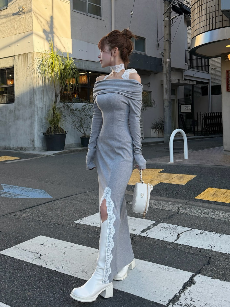 モデル：158cm（着用サイズ：FREE　着用カラー：GRY）
