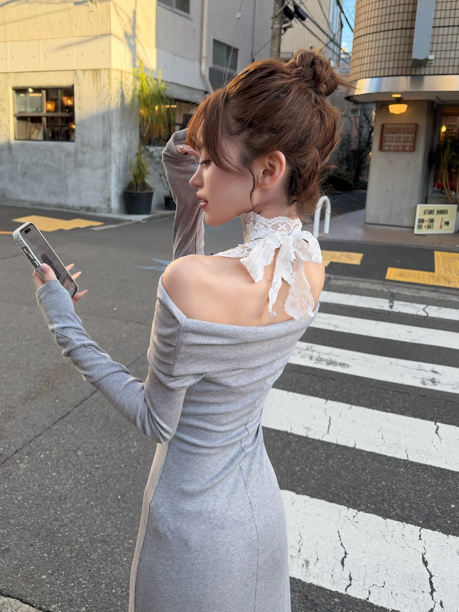モデル：158cm（着用サイズ：FREE　着用カラー：GRY）