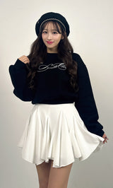 モデル：156cm（着用サイズ：FREE　着用カラー：BLK）