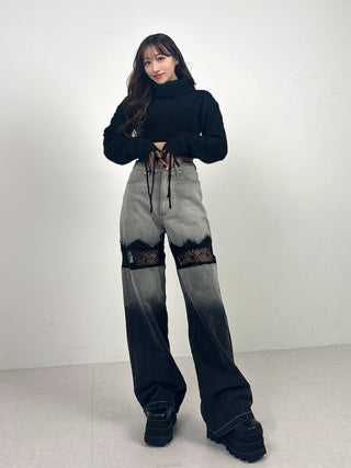 モデル：156cm（着用サイズ：S　着用カラー：BLK）