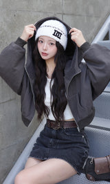 モデル：158cm（着用サイズ：FREE　着用カラー：C-GRY）