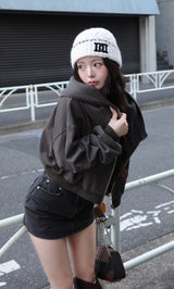 モデル：158cm（着用サイズ：FREE　着用カラー：C-GRY）