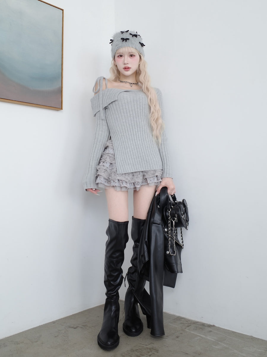 モデル：165cm（着用サイズ：FREE　着用カラー：GRY）