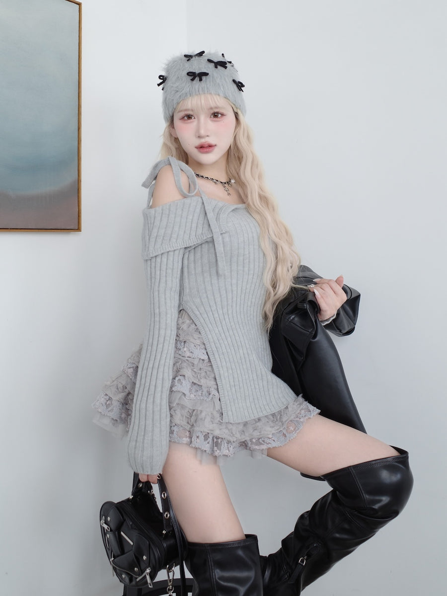 モデル：165cm（着用サイズ：FREE　着用カラー：GRY）