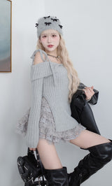 モデル：165cm（着用サイズ：FREE　着用カラー：GRY）