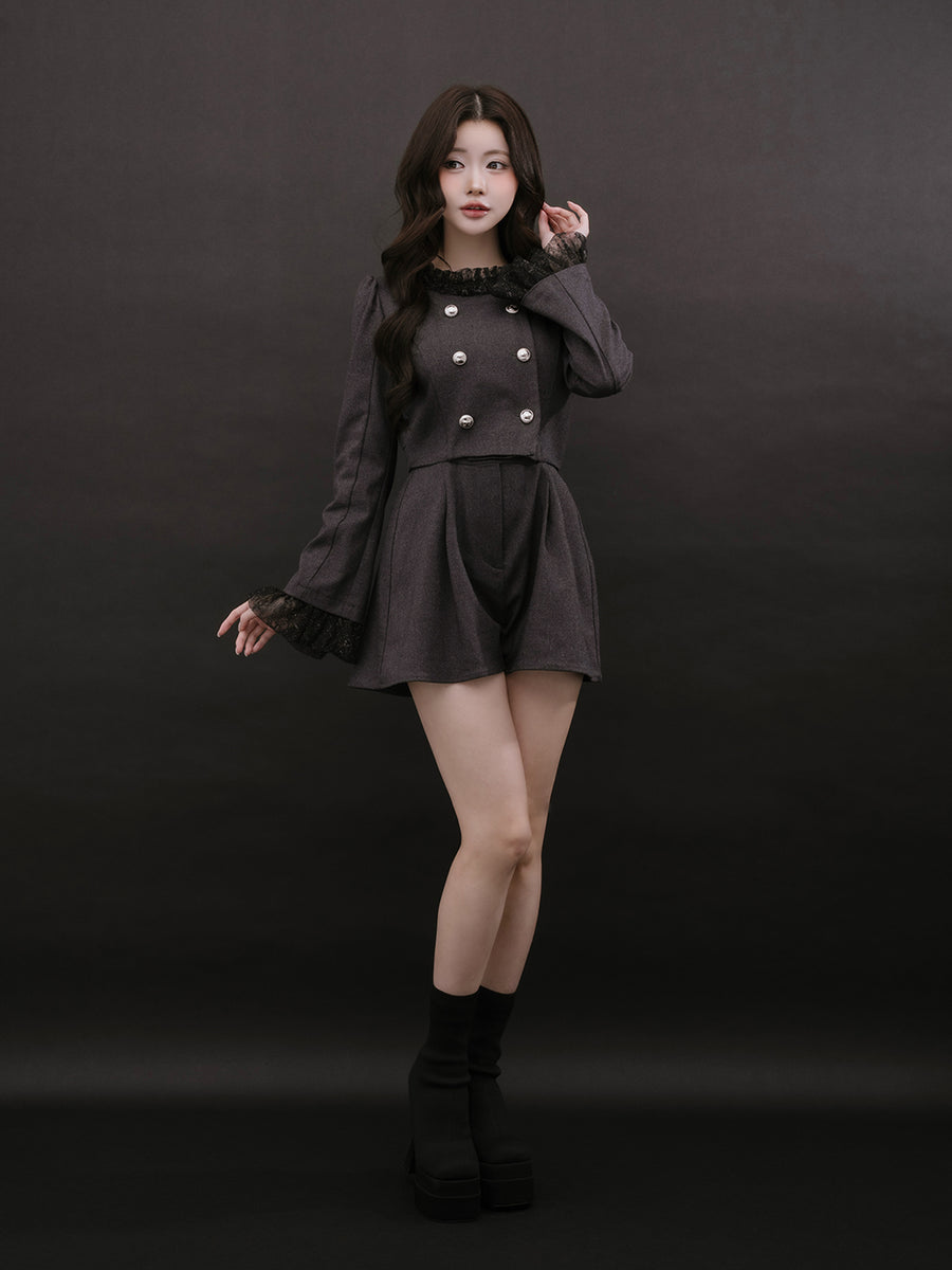 モデル：164cm（着用サイズ：FREE　着用カラー：GRY）