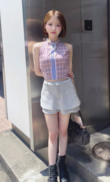 モデル：158cm（着用サイズ：S　着用カラー：GRY）