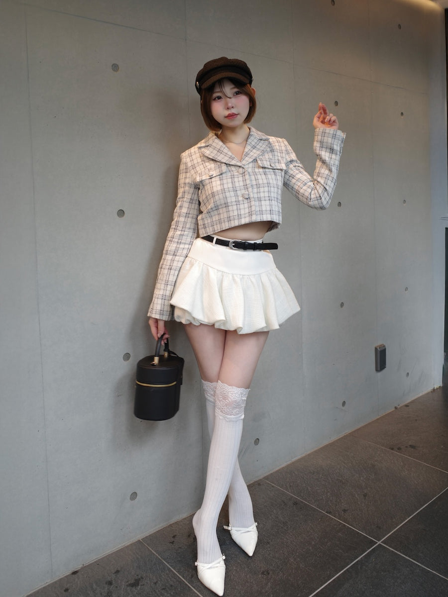 モデル：164cm（着用サイズ：FL　着用カラー：WHT）