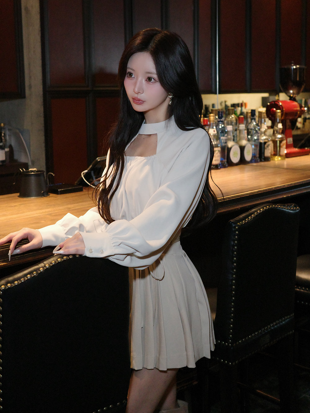 モデル：158cm（着用サイズ：FREE　着用カラー：IVO）