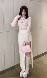 モデル：155cm（着用サイズ：S　着用カラー：IVO）