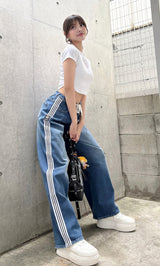 モデル：163cm（着用サイズ：S　着用カラー：BLU）