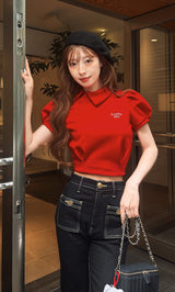 モデル：161cm（着用サイズ：FREE　着用カラー：RED）