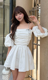 モデル：158cm（着用サイズ：FREE　着用カラー：WHT）