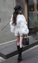 モデル：158cm（着用サイズ：S　着用カラー：MIX）