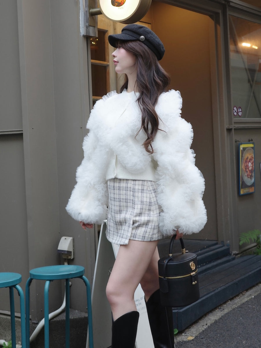 モデル：158cm（着用サイズ：S　着用カラー：MIX）