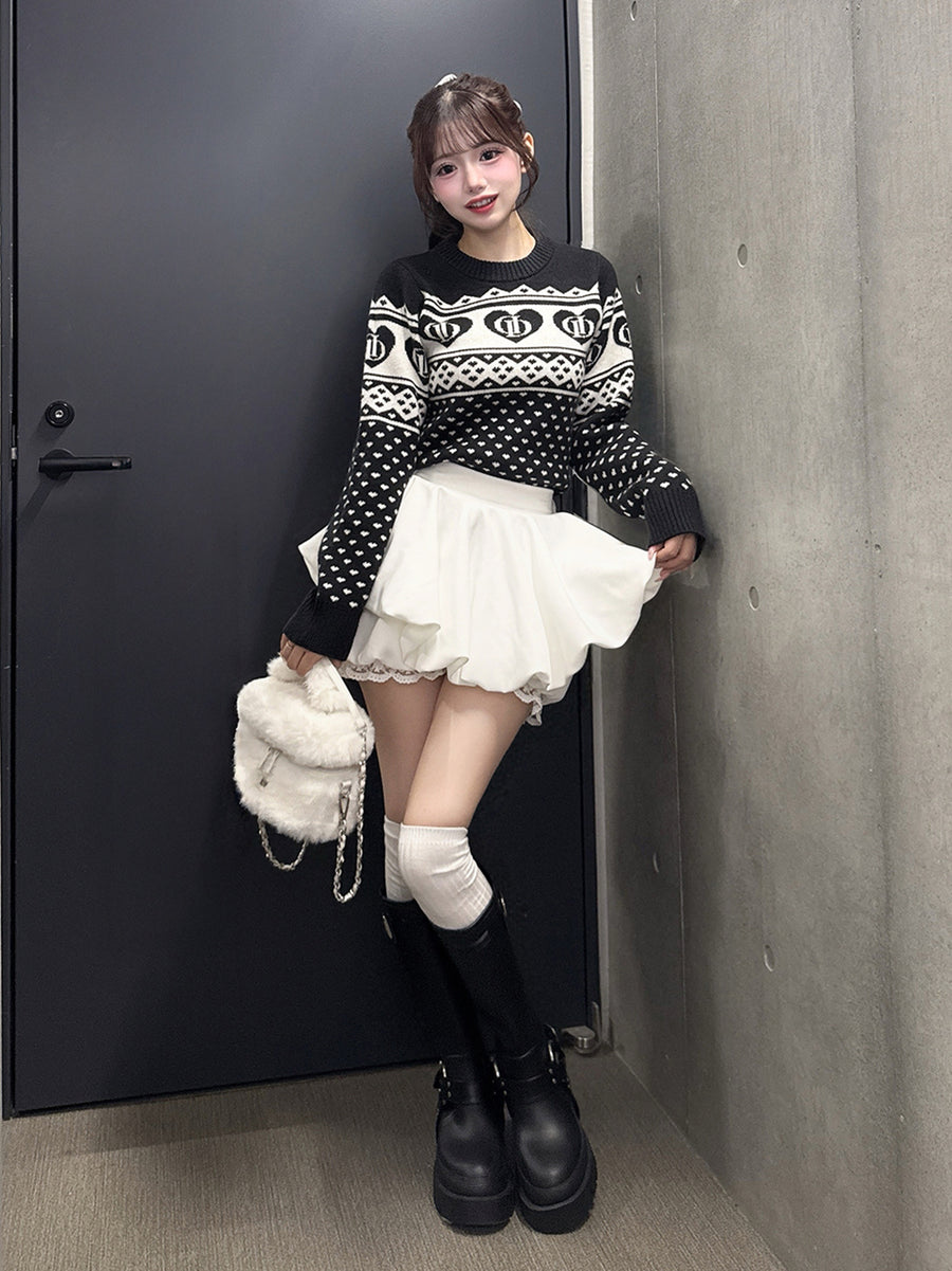 モデル：158cm（着用サイズ：FREE　着用カラー：WHT）