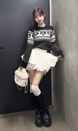 モデル：158cm（着用サイズ：FREE　着用カラー：WHT）