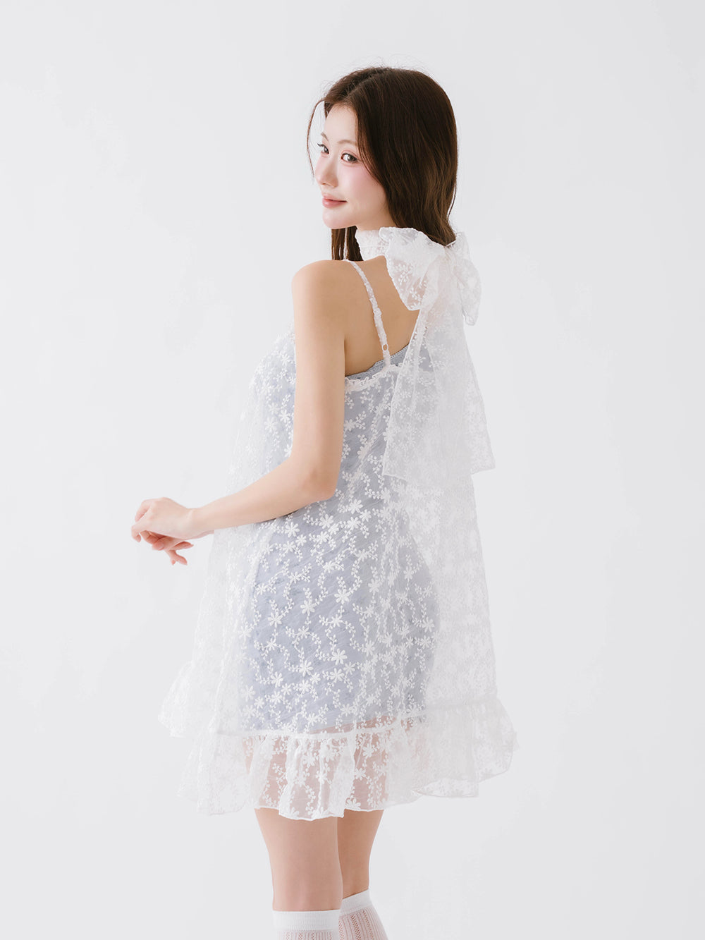 AméliaMoi La Féerieレイヤードレースミニワンピース WHT La Féerieレイヤードレースミニワンピース – Darich
