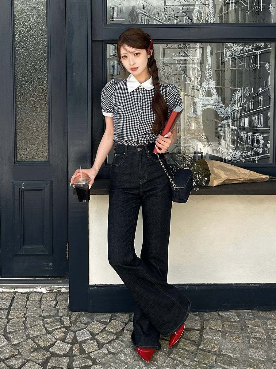 モデル：161cm（着用サイズ：FREE　着用カラー：BLK）